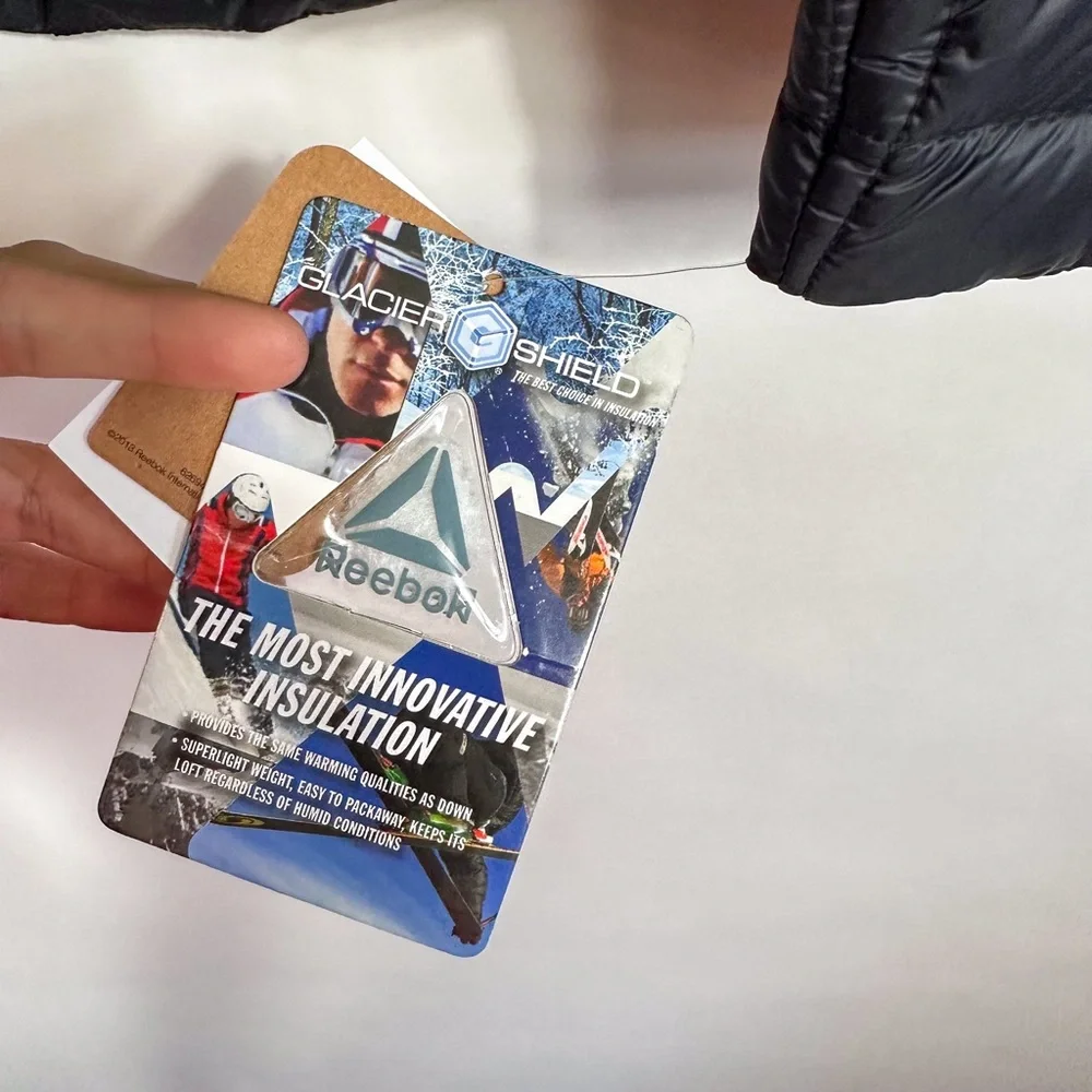 Reebok Black Glacier Shield Quilted Puffer Jacket - Picture 4 of 9